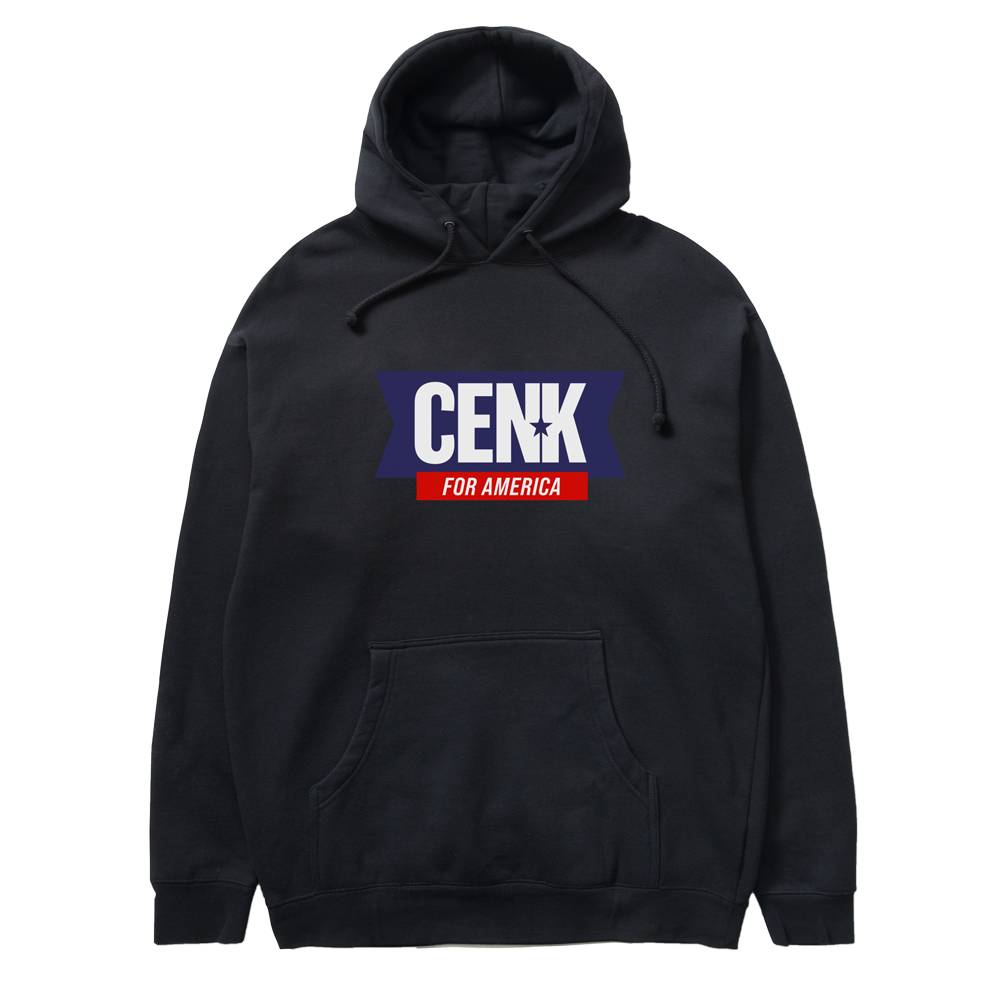 Cenk For America BLACK Pullover Hoodie