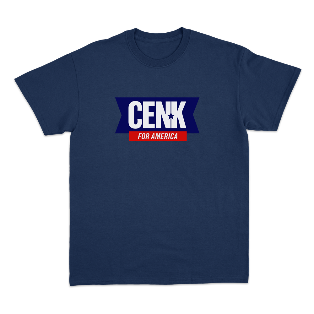 Cenk For America NAVY T-shirt