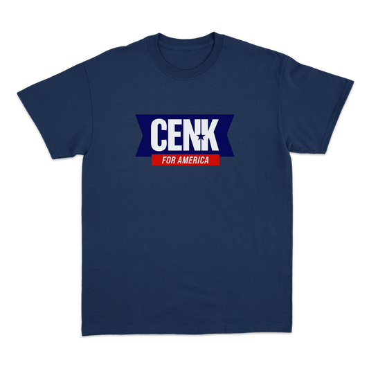 Cenk For America NAVY T-shirt