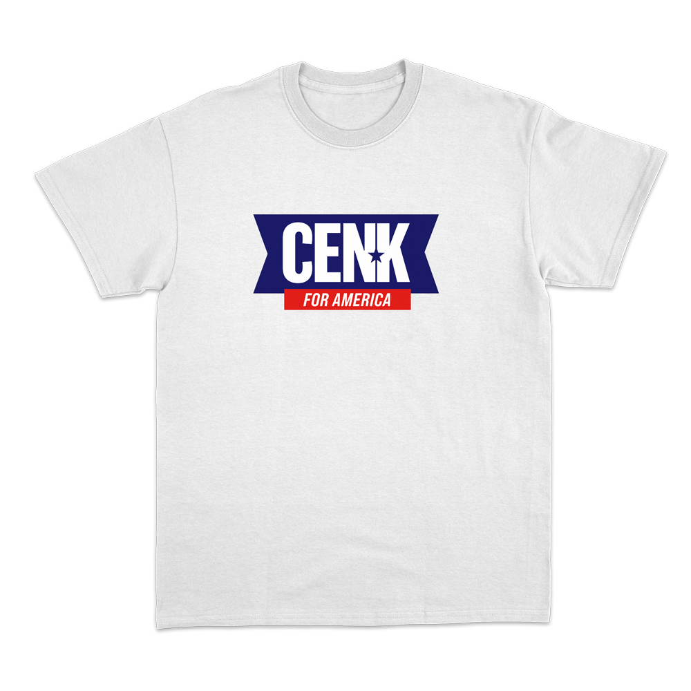 Cenk For America WHITE T-shirt